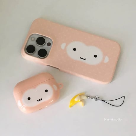 【iPhone17対応】3匹のおさるさんiPhoneケース