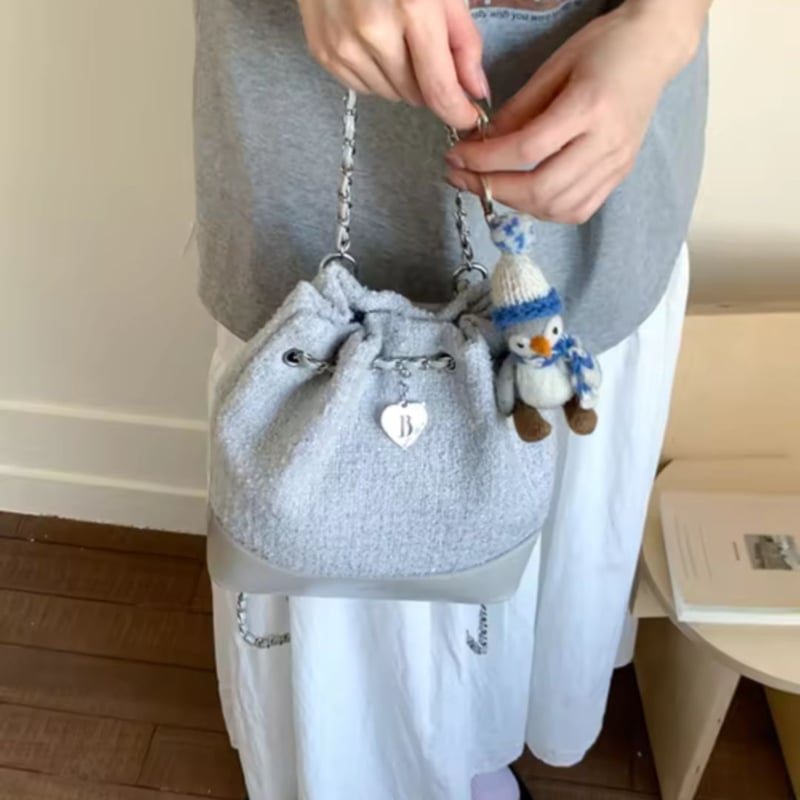 ツイードチェーンリュック/バッグ | AURALALA | 輸入韓国雑貨＆インテリア