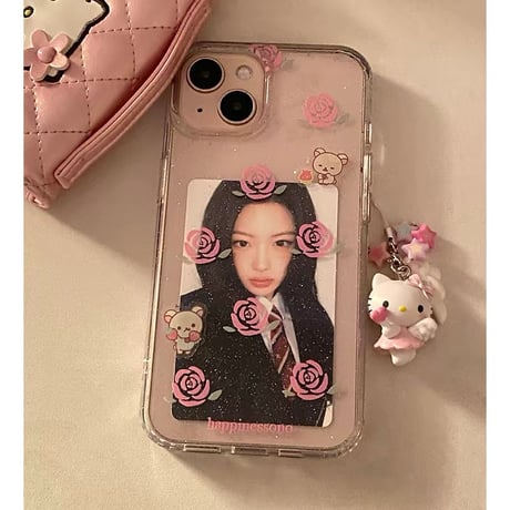 【iPhone17対応】ローズ🌹韓国iPhoneケース