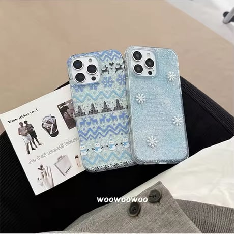 スノーノルディック⛄クリアiPhoneケース