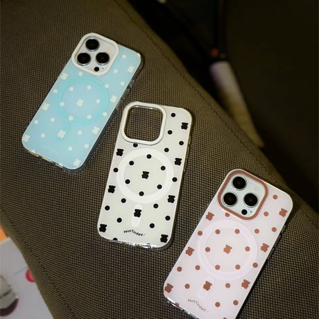 ベア🧸ドットiPhoneケース