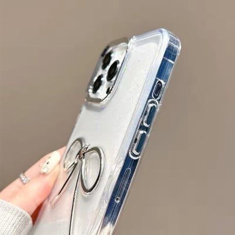 Silver Ribbon clear iPhonecase