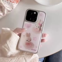 なると🍥うさぎピンクiPhoneケース