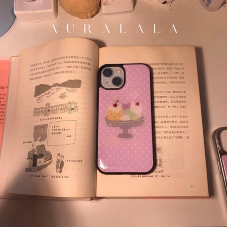 にゃん詰め合わせプリンアラモード🍮🐱iPhoneケース