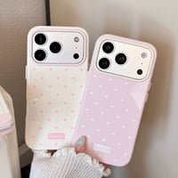 パステルカラースタードットバイカラーiPhoneケース