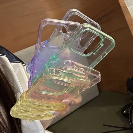 とろけるクリーム🍦クリアiPhoneケース