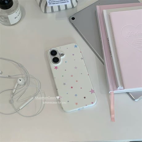 【iPhone17対応】ドットチェリーグリップiPhoneケース