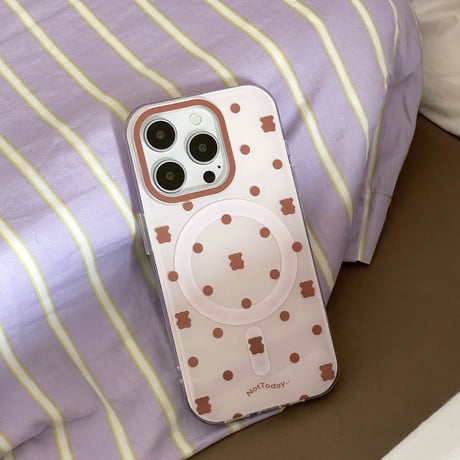 ベア🧸ドットiPhoneケース