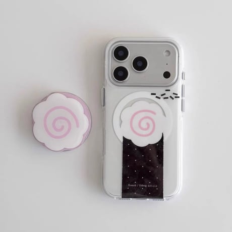 【iPhone17対応】おにぎり🍙🍥なるとグリップ付きiPhoneケース
