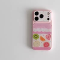 【iPhone17対応】ピンクフルーツホイップiPhoneケース
