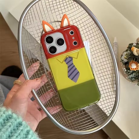 【iPhone17対応】ズ～モチーフ🦊🐰iPhoneケース