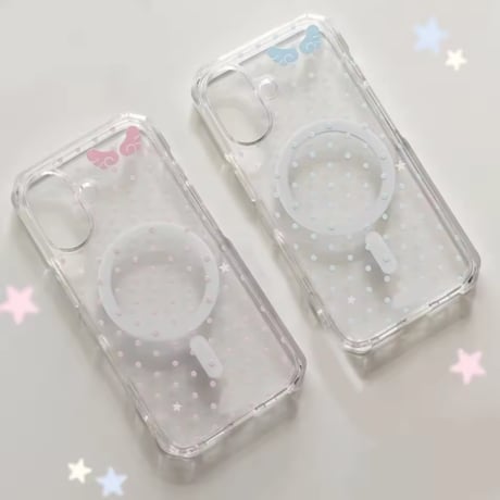 【対応機種豊富】MagsafeプチドットウィングiPhoneケース