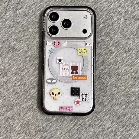 きらきら少女漫画👀メガネっ子iPhoneケース