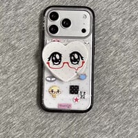 きらきら少女漫画👀メガネっ子iPhoneケース