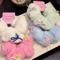 ふわふわプチリボンシュシュ