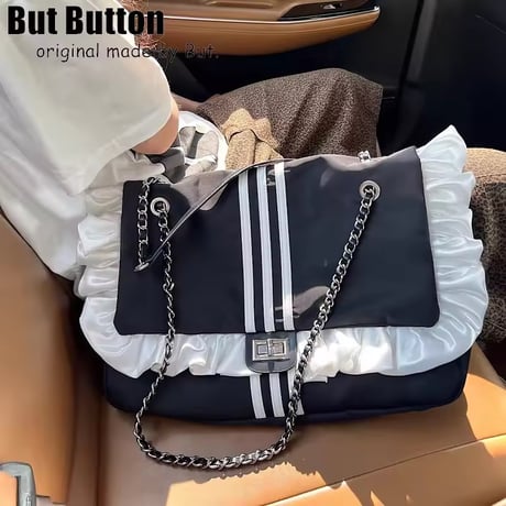 フリルラインチェーンバッグ