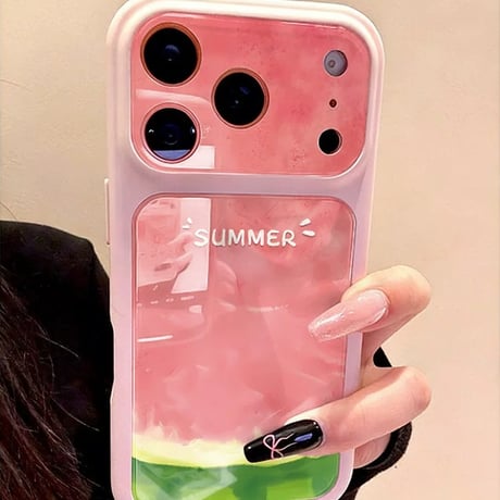 【iPhone17対応】スイカ🍉クリスタルiPhone