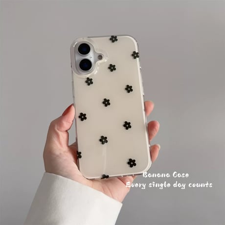 【iPhone17対応】クリアコートおはなiPhoneケース