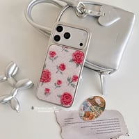 【iPhone17対応】rose pink iPhoneケース