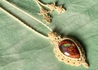 レインボーオブシディアン の ネックレス | Atelier まほろば