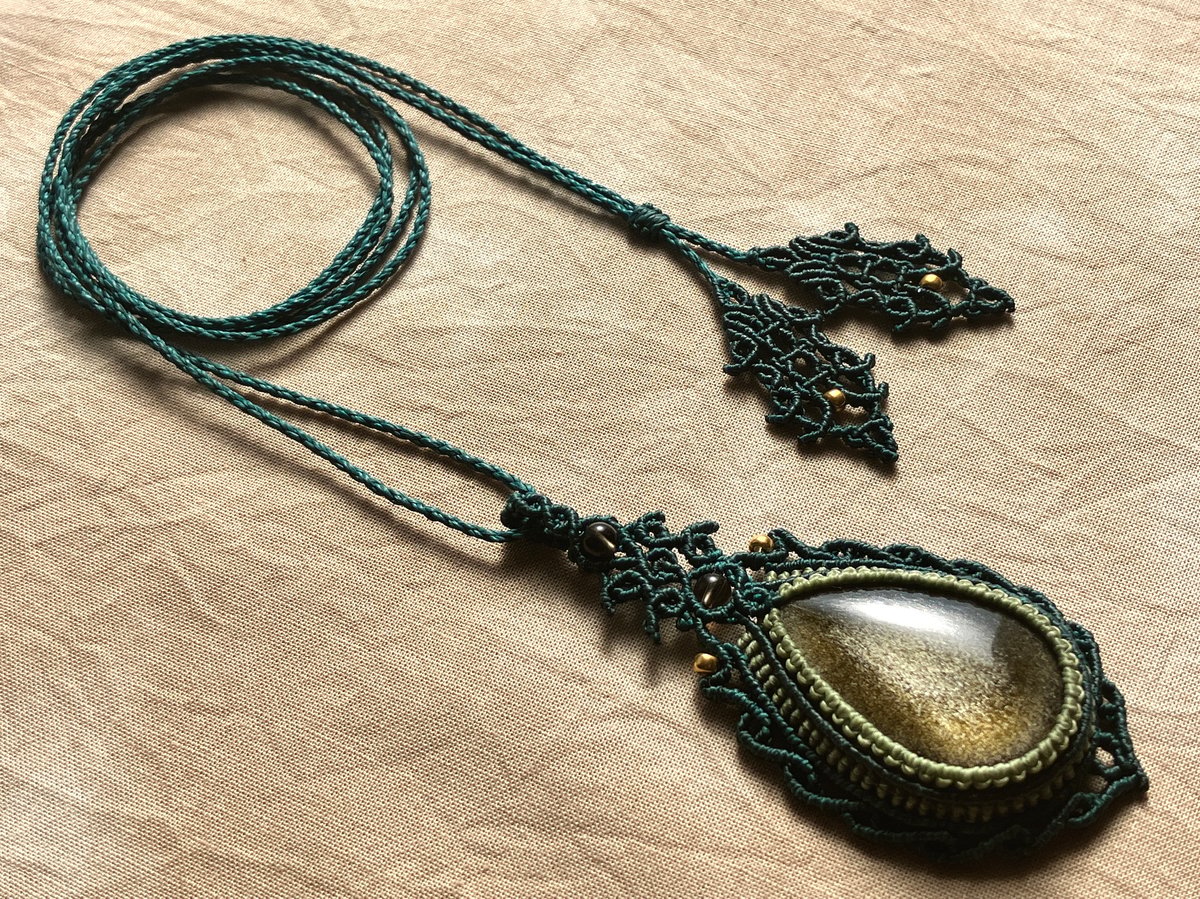 レインボーオブシディアン の ネックレス | Atelier まほろば