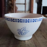 青と白のカフェオレボウル／フランス