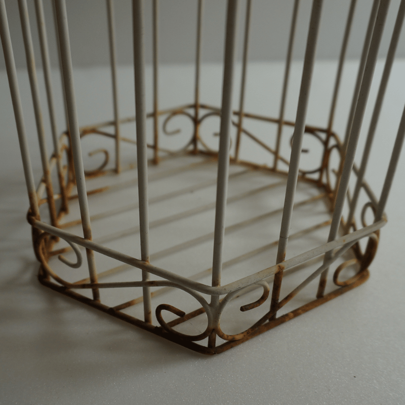 昭和の鳥カゴ 老鳥くつろぎケージセット（メッキ） | 鳥かご・ペットケージの