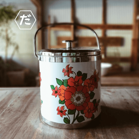 練りガラス　アイスペール　菓子瓶　レトロ SHOP偶然と必然の間 SASAKI GLASS ICE BUCKET 1970-1980