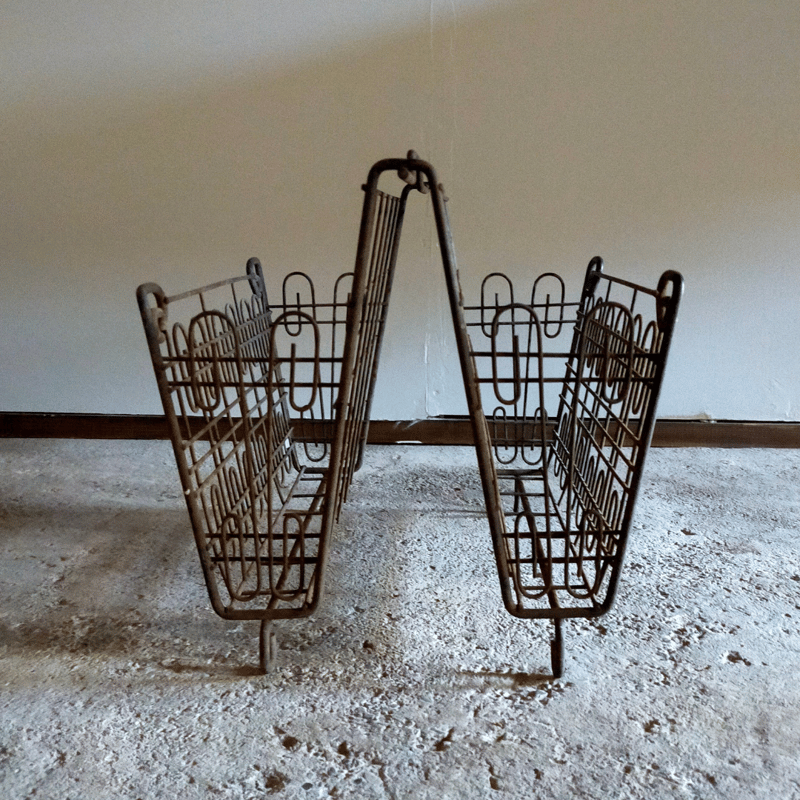 アイアンマガジンラック | 生活骨董の店 dadatools.