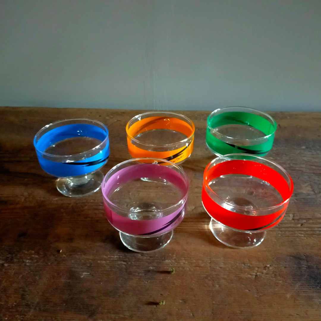 ピエールカルダン  5色セット ピエールカルダン デザートグラスセット 5脚セット