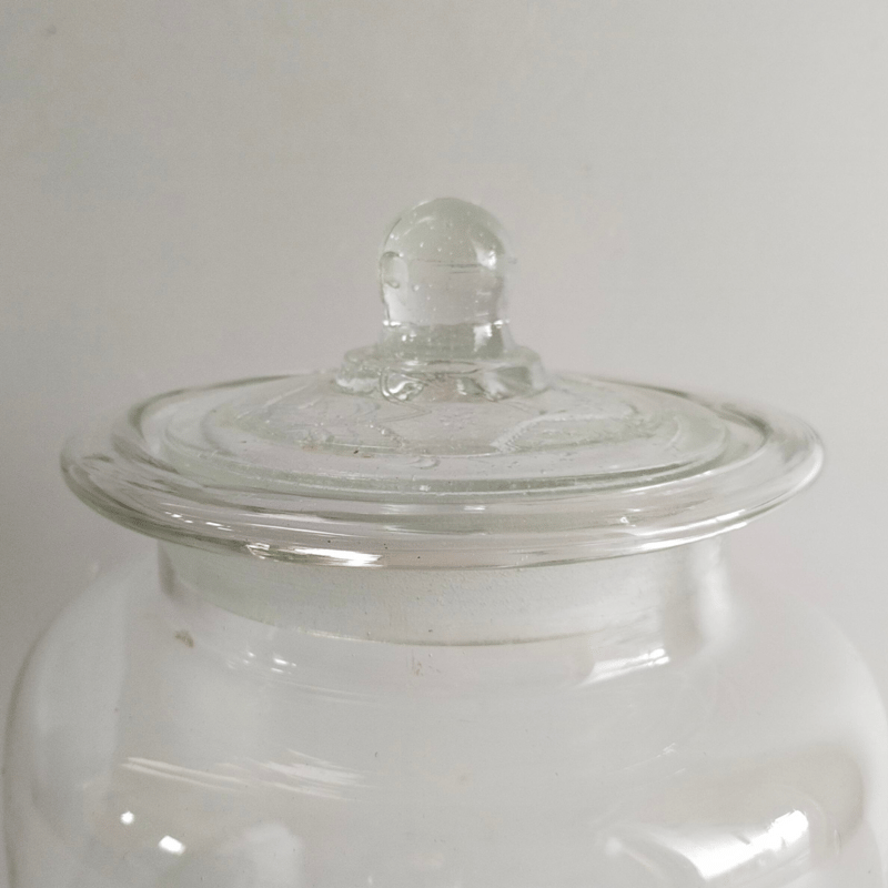 蓋付きの古いガラス瓶C | 生活骨董の店 dadatools.