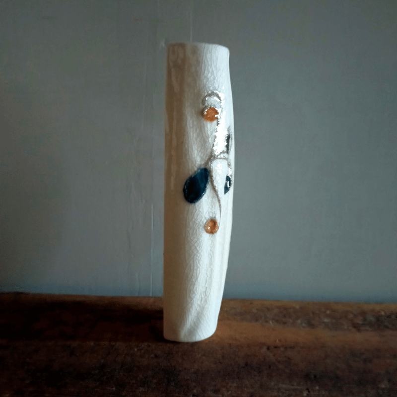 【新歓嗣】 壁掛け花瓶　花器　花瓶 新歓嗣】 壁掛け花瓶 花器 花瓶 新歓嗣】 壁掛け花瓶 花器 花瓶 陶芸家