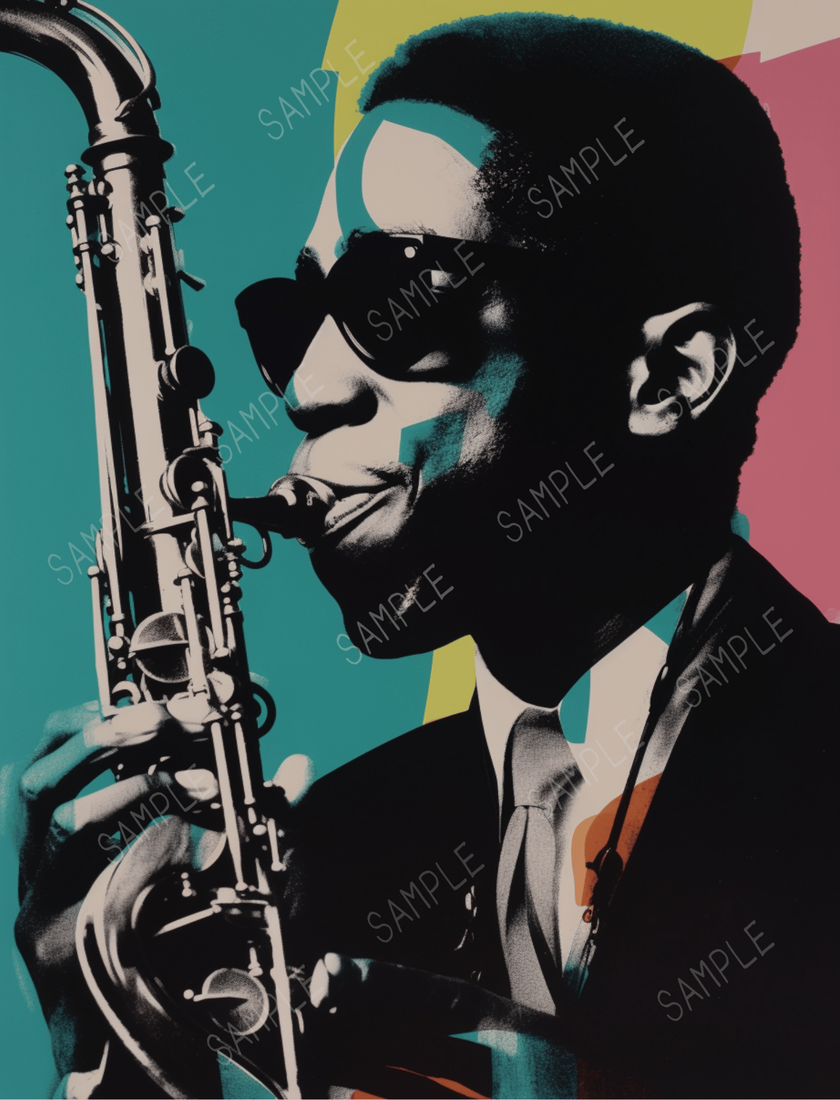 ジャズプレイヤー ウォールアート 5枚セット ~Jazz player wall art~ |