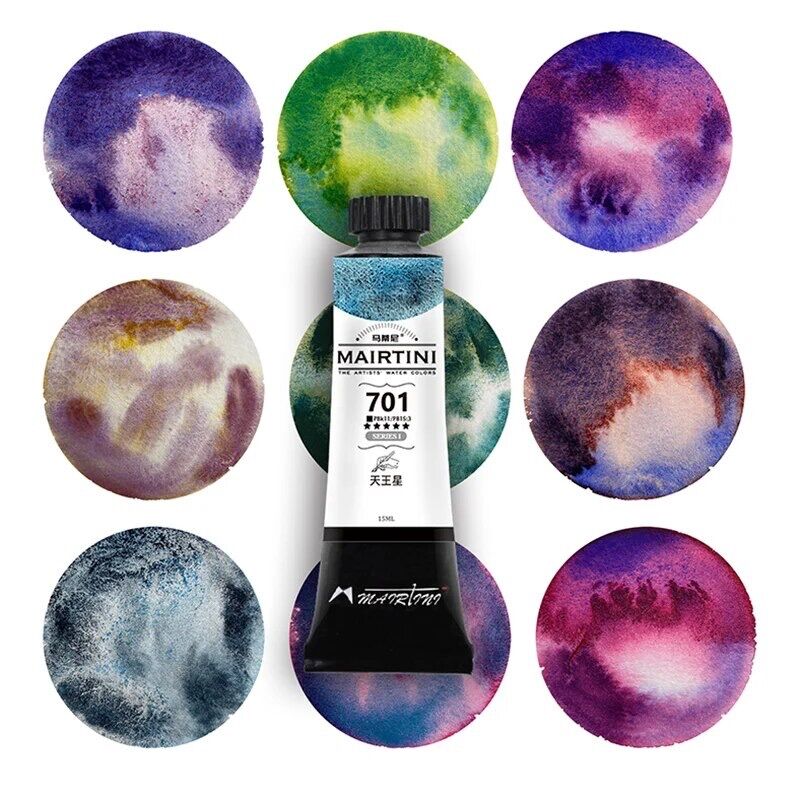 Mairtini】惑星シリーズ 15ml/12色セット 水彩絵の具 分離色【お Mairtini】惑星シリーズ 15ml/12色セット 水彩絵の具 分離色【お