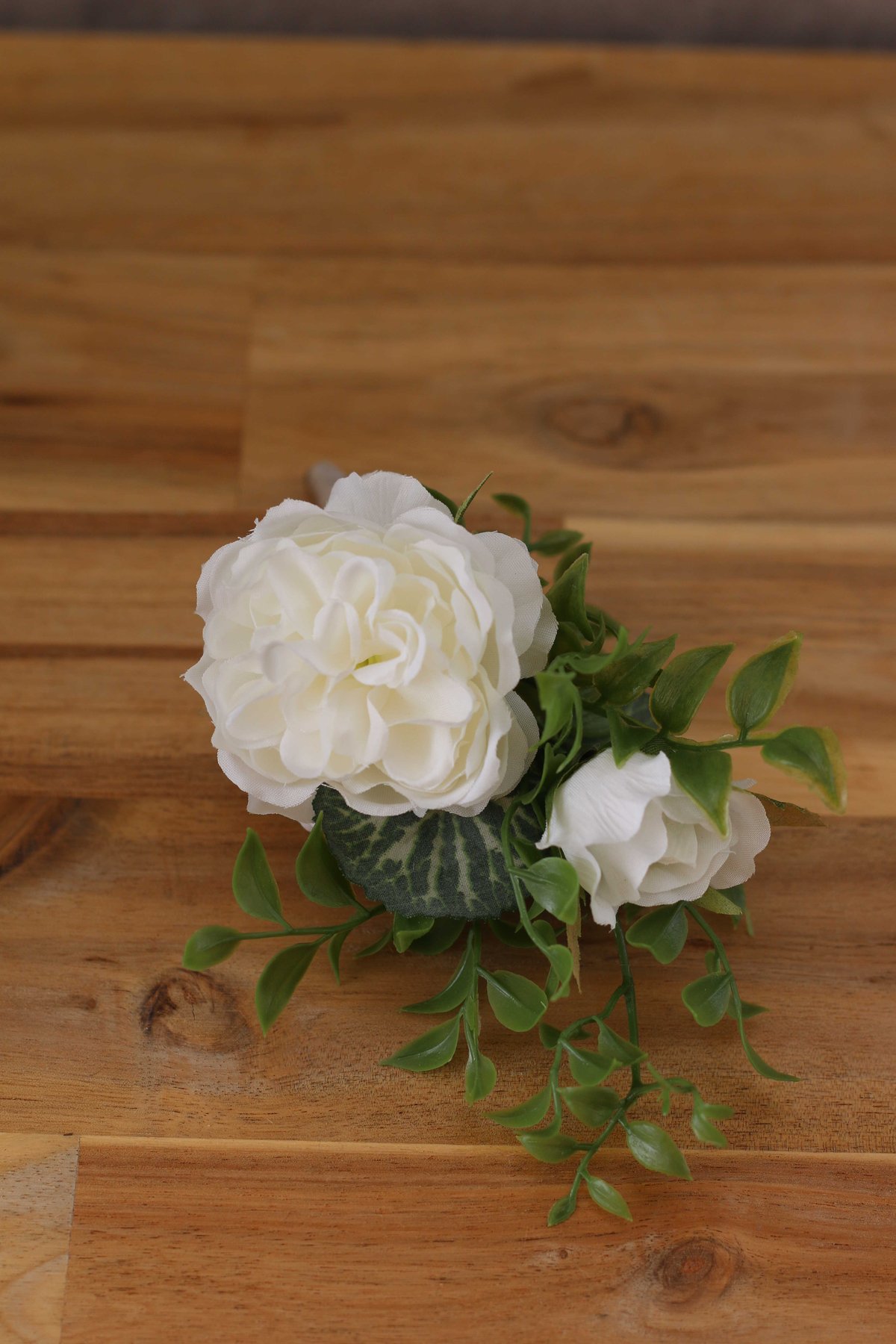 Artificial flower bouquet｜白とグリーンのアーティフィシャル