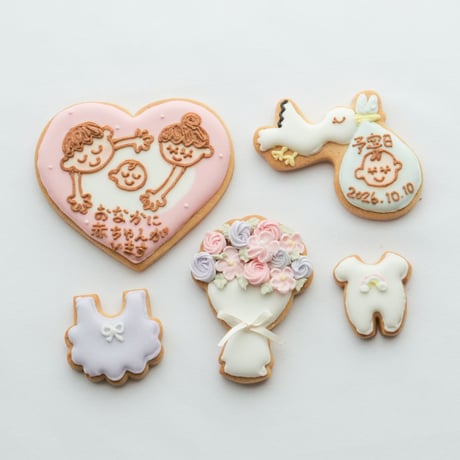 【完成品】妊娠報告 | 感動ギフトクッキー缶〈賞味期限8/12〉