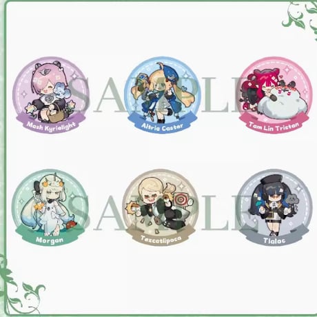 FGO ネモ 中国 周年 缶バッジ メタル キーホルダー 流砂 コロッタ 7点 FGO ネモ 中国 周年 缶バッジ メタル キーホルダー 流砂 コロッタ 7点