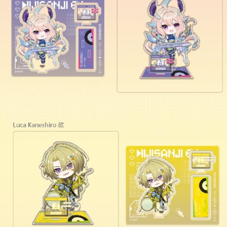 次元波板糖 × NIJISANJI EN 缶バッジ　ヴォックス・アクマ In-stock] 【NIJISANJI EN × 次元波板糖2024 Electronic music