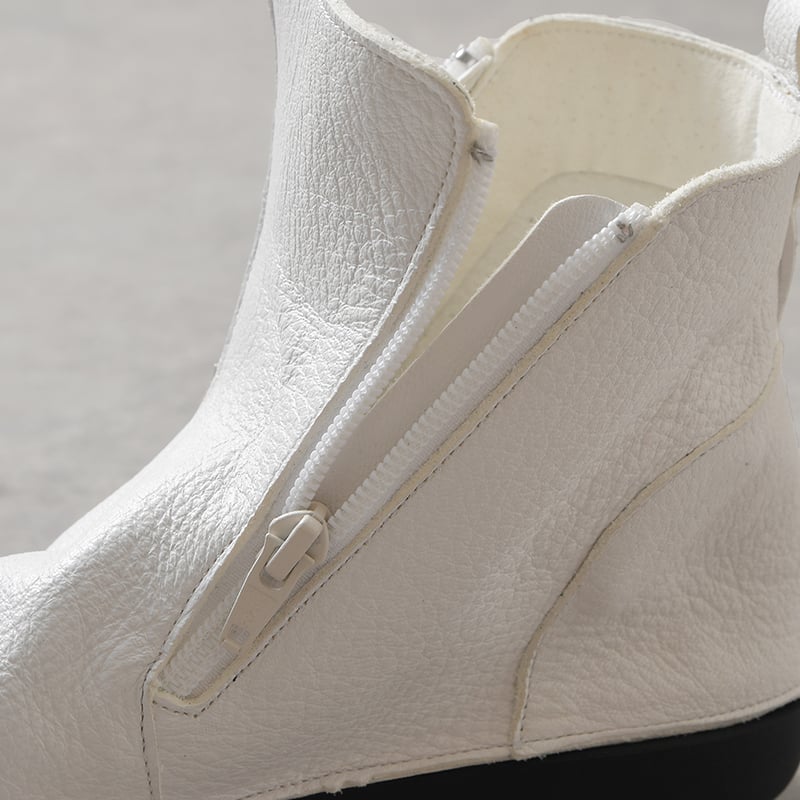 履いたそばからなじむドライビングブーツ ホワイト | 外反母趾でも痛く