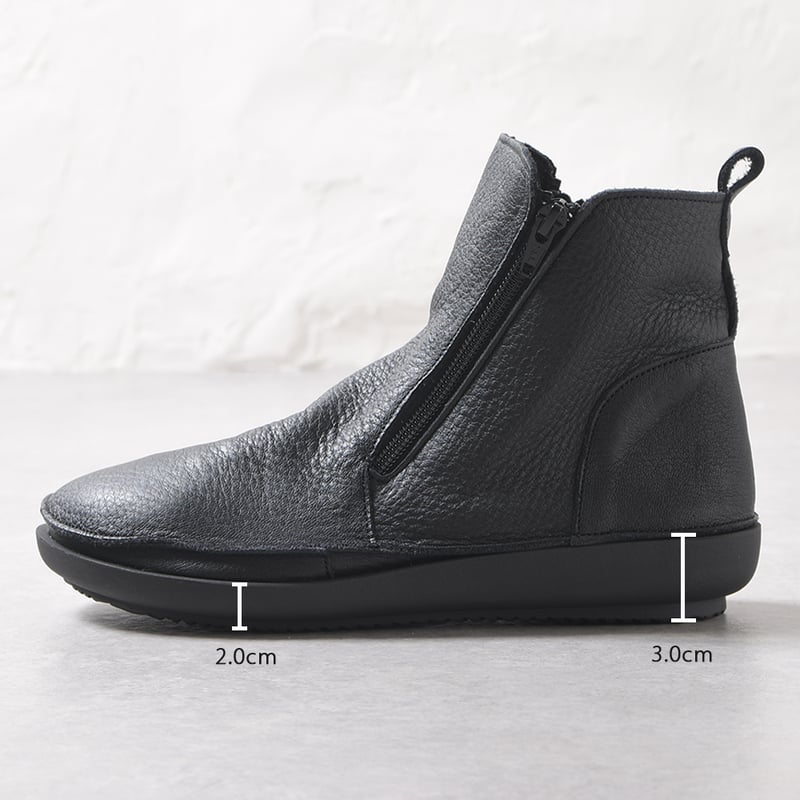 履いたそばからなじむドライビングブーツ ブラック | 外反母趾でも痛く