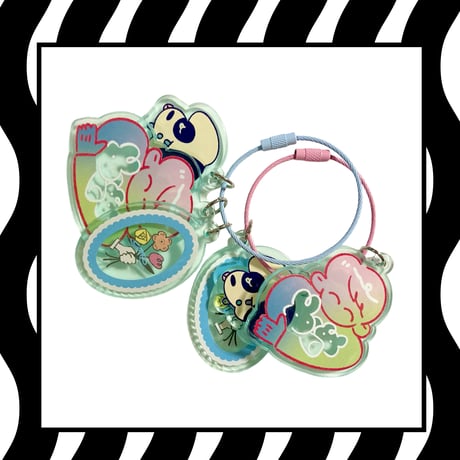 しりとりacrylic keychain