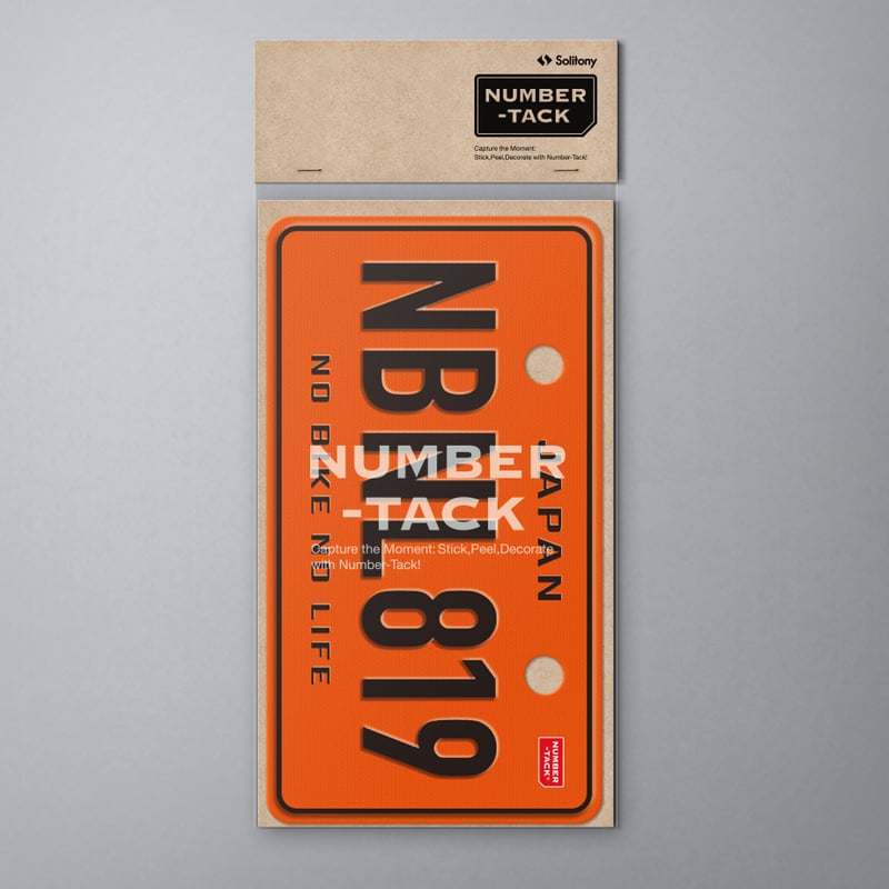 NUMBER-TACK ナンバータック / LICENCE / NBNL orange |