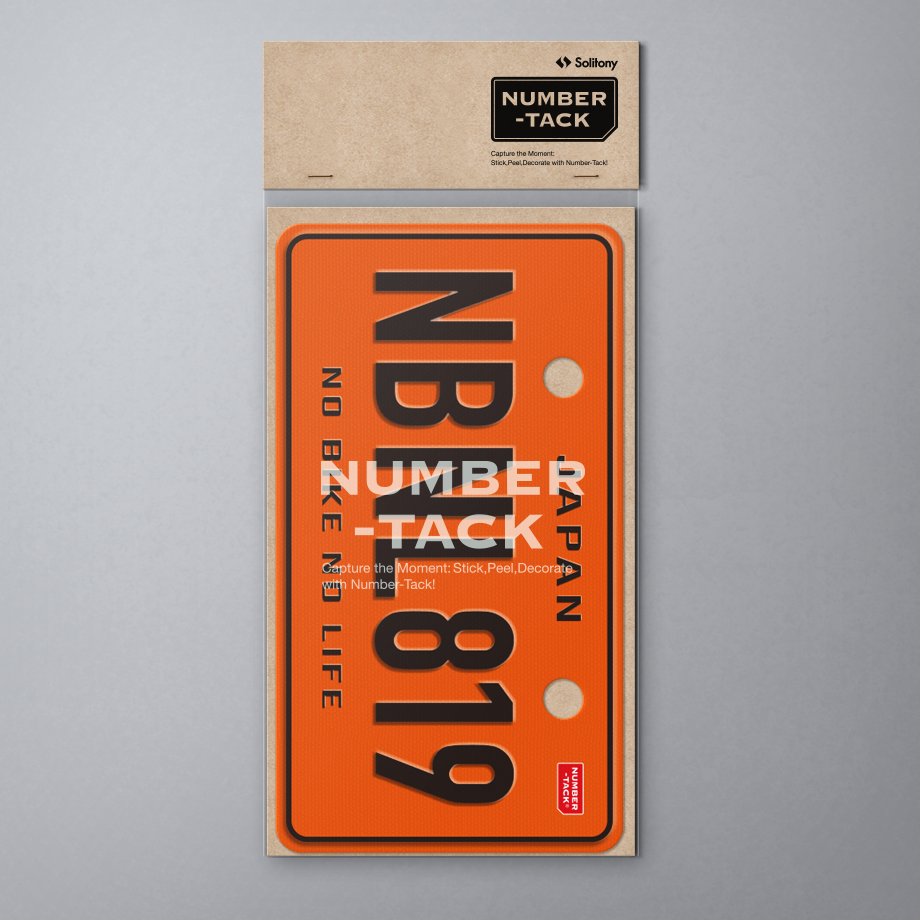 NUMBER-TACK ナンバータック / LICENCE / NBNL orange |