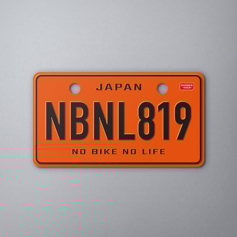 NUMBER-TACK ナンバータック / LICENCE / NBNL orange |