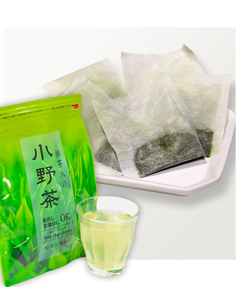 (オリジナル+抹茶)【フォロー割適用価格】 小野茶「抹茶入緑茶」ティーパック 3g×30P | KSG STORE