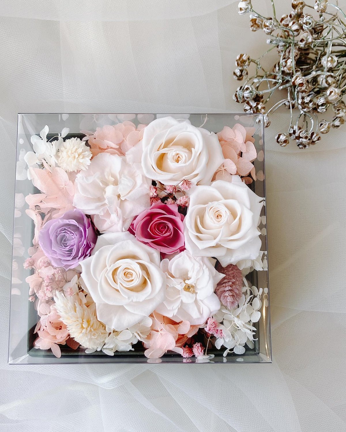 フラワーアレンジ 特大 造花無し フラワーアレンジメント プリザーブドフラワー fit=scale-down,w=1200