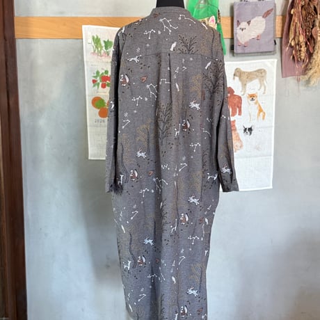 starry forest タイトワンピース／Grey【marble SUD】