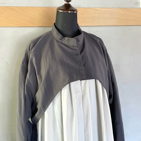 新型コンビワンピース／charcoal／【nunuforme ヌヌフォルム】