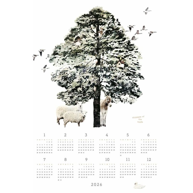 2026リネンカレンダー 森のささやき【foglinenwork】 | modeee