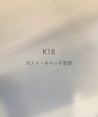 K18ポスト・キャッチに変更